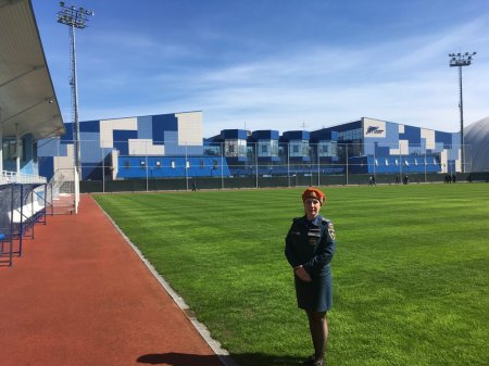 В Калининском районе была обследована комиссией тренировочная площадка к Чемпионату мира 2018 по футболу