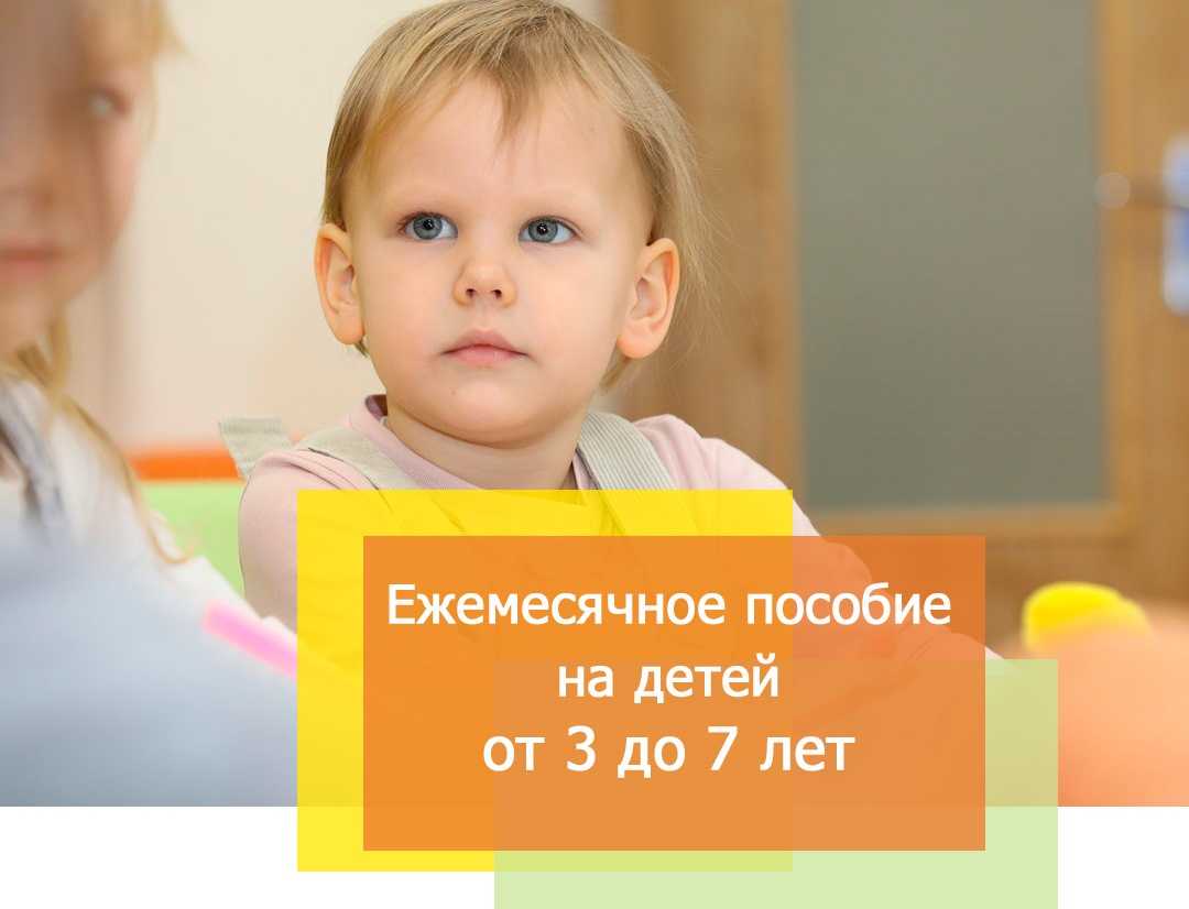 Оформление ежемесячного пособия на детей от 3 до 7 лет.
