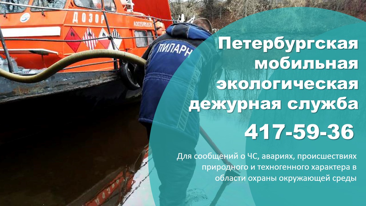 В Петербурге мобильная экологическая дежурная служба работает круглосуточно.